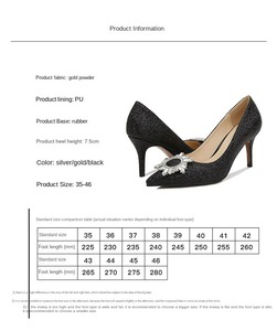 ขายส่งจํานวนมากราคาโรงงานรองเท้าสตรีRhinestone Sunดอกไม้ 2024 Pointed Toeรองเท้าส้นสูงรองเท้าปั๊มรองเท้าสําหรับสตรีสุภาพสตรี - Product Image 5