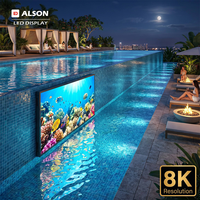 Panneaux d'affichage LED ultra-minces ALSON 8K pour piscines extérieures, murs vidéo LED intérieurs et extérieurs, adaptés aux panneaux publicitaires