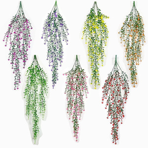 เถาวัลย์ประดิษฐ์แบบแขวน ขนาด 10-30 ซม. พลาสติกตกแต่งต้นไม้สีเขียว สำหรับตกแต่งภายในและภายนอกอาคาร - Product Image 1