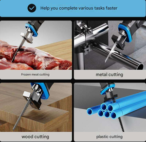 Sierra Recíproca Eléctrica Portátil, Mini Herramienta Manual para Cortar Madera y Metal, para Podar Ramas de Árboles Frutales, con Certificación CE - Product Image 4