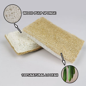 Esponja de Celulosa Loofah al por Mayor, Esponja <span class=keywords><strong>Natural</strong></span> Pop-up, Esponja Loofah Ecológica 100% Biodegradable para Platos - Product Image 2