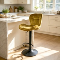 Chaise de bar pivotante réglable en hauteur pour restaurant commercial, mobilier de salle à manger, hôtel, cuisine – Tabouret de bar design