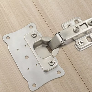 Plaque de réparation de charnière de meuble en acier inoxydable de haute qualité avec vis, installation facile - Product Image 4