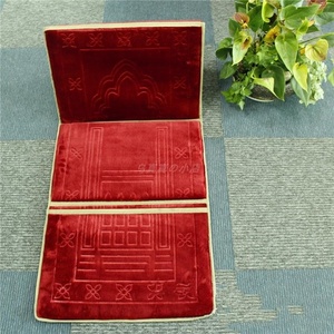 Manta de oración musulmana de franela con relieve, en varios tamaños, lavable, duradera, antiencogimiento, adecuada para el hogar y el sofá, con - Product Image 1