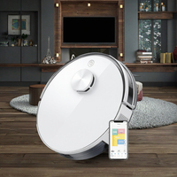 Robot aspirateur OEM avec aspiration de 2000-2499 Pa, navigation LiDAR, cartographie domestique, zone interdite, 91-120 min, 2.4G