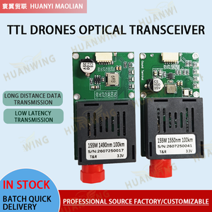 Module émetteur-récepteur vidéo à fibre optique FPV UAV 155M 3.3V 100KM TX/RX TTL, terminal au sol FC, port vidéo FPV SBUS/CRSF CVBS - Product Image 5
