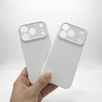 Étuis de téléphone portable FONLYU en plastique rigide monocouche antichoc avec film 3D entièrement enveloppant par sublimation pour 11/12/13/14/15 Pro Max Plus