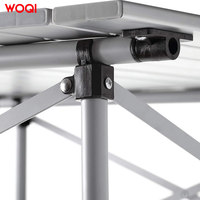 WOQI petit dessus de nouilles plates en aluminium de haute qualité peut enrouler une table pliante durable pour la maison le camping et le pique-nique