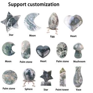 Confiance par plus de 10000 clients cristal naturel sculpture à la main pierre cristal mousse agate sculptures pour la décoration de la maison - Product Image 3