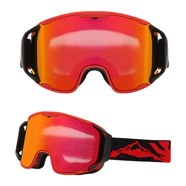 JSJM Wholesale Anti-Fog HD Coated Lens Ski Goggles Mountaineering Goggles Outdoor Sports Ski Glasses