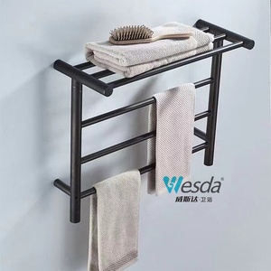WESDA Portasciugamani da <span class=keywords><strong>Bagno</strong></span> a Parete in Acciaio Inox, Stile Moderno Europeo, Regolabile e <span class=keywords><strong>Salvaspazio</strong></span> per Hotel - Product Image 4