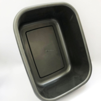 Bassin de lavage de la vaisselle, capacité de 10.5l, meilleur bac à aliments, filtre d'évier, tube épais rectangulaire, en plastique