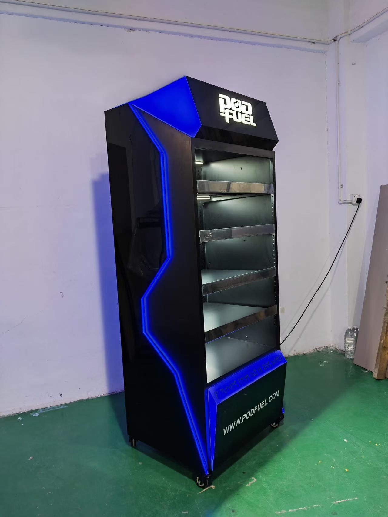 Customized Heavy-Duty Atomizer Display Stand LED Light Illuminated Floor-Standing Advertising Eco-Friendly Electronic Smoke — view 4