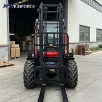 Chariot élévateur tout-terrain diesel 4 tonnes pour entrepôt industriel, solution d'approvisionnement unique et efficace