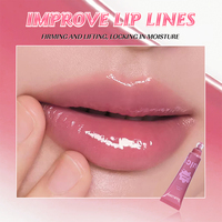Baume à lèvres en gel minéral nutritif naturel avec logo personnalisé OEM, gloss repulpant pour les lèvres, rouge à lèvres liquide pour femme