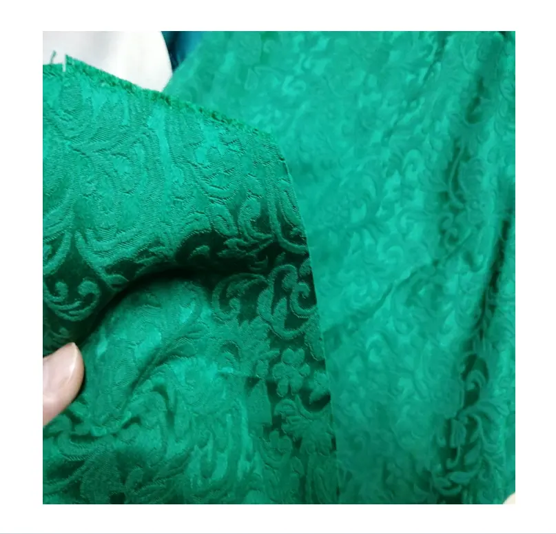 polyester 50D 75D 100D 150D elastic matte shiny available satin jacquard dobby shiny laser organza fabric for wedding dress