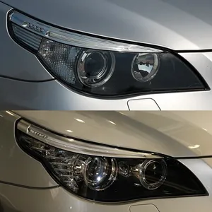Couverture de lentille de phare de voiture 2004-2010 pour Série 5 E60 E61 525i 530i, boîtier de phare latéral en verre, kits de carrosserie - Product Image 2