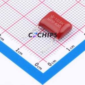 ตัวเก็บประจุฟิล์มโพลีโพรพิลีน (CBB) รุ่น MPP103K2J4KS4050A1 แบบ Through hole (THT), ระยะขา P=10 มม. ความจุ 10nF ค่าความคลาดเคลื่อน 10% แรงดัน 630V - Product Image 1