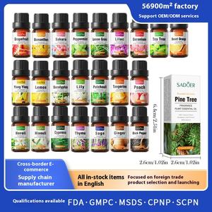 Sadoer, aceite corporal hidratante puro de exportación en inglés completo, combinación de aceite esencial de aroma Natural con infusión de té de hierbas, OEM/ODM a base de hierbas - Product Image 2