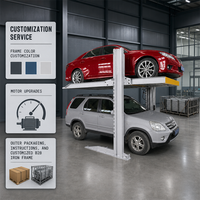 Système de stationnement vertical à double cylindre, élévateur de voiture à deux poteaux, capacité de 2700 kg pour SUV, idéal pour villas privées et garages familiaux