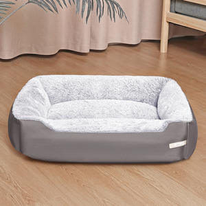 Gut verkaufte moderne Ganzjahres-komfortable rechteckige große bis mittlere Hunde bett wasch bare feste Muster karton verpackt - Product Image 1