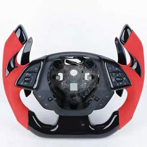 Volant à LED en fibre de carbone personnalisé pour <span class=keywords><strong>Chevrolet</strong></span> C5 C6 C7 C8 Silverado GMC Cruze <span class=keywords><strong>Camaro</strong></span> SS Accessoires d'intérieur de voiture - Product Image 5