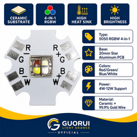Diode LED à puce haute puissance 3W 4W 10W CREE XMLDCL 5050 3535 7070 RGBW blanche sur substrat en aluminium pour éclairage de scène
