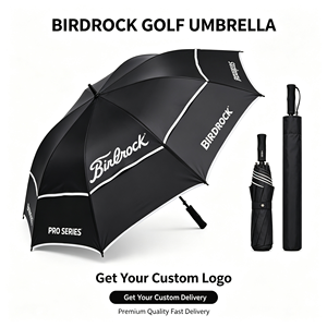 Parapluie de golf robuste de 68 pouces avec armature en fibre de verre, auvent extra large, résistant au vent, pour l'entraînement sur le terrain de golf - Product Image 6