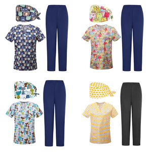 Tinh Khiết Bông <span class=keywords><strong>In</strong></span> Tẩy Tế Bào Chết Ngắn/Dài Tay Áo Chà Hàng Đầu Thoáng Khí Trong Kho Thời Trang Tẩy Tế Bào Chết Mô Hình Tops Phù Hợp Với Chân Rộng - Product Image 5