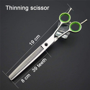 Tijeras de peluquería para mascotas Chunkers de 19 cm con 19 dientes de acero inoxidable para cortar el pelo de gatos - Product Image 5