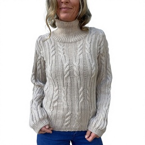Suéter de Punto Personalizado para Mujer, Cuello Redondo, 100% Algodón, Transpirable, de Secado Rápido, para Invierno, Proveedor de BD - Product Image 3