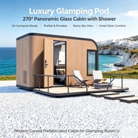 Mini-maison mobile remorquable, capsule de glamping pour terrain privé et ranch