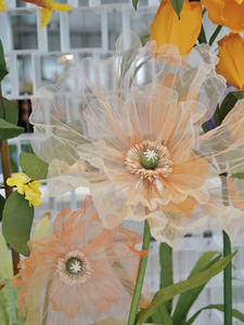 Diseño de floristería de flores coloridas de amapola de papel a buen precio para boda telón de fondo accesorios de fotografía - Product Image 6