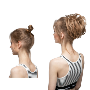 <span class=keywords><strong>Chignon</strong></span> bouclé en vrac pour mariage, <span class=keywords><strong>chignon</strong></span> de <span class=keywords><strong>cheveux</strong></span> naturel et moelleux, <span class=keywords><strong>cheveux</strong></span> artificiels bouclés - Product Image 6