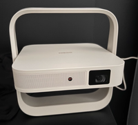Projecteur intelligent avec cardan, 1080P HD, mise au point automatique et évitement d'obstacles, mini-projecteur pour films en extérieur et à domicile