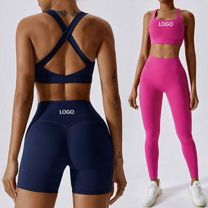 Conjuntos Deportivos <span class=keywords><strong>de</strong></span> Verano 2026 para <span class=keywords><strong>Mujer</strong></span>, 2/3 Piezas, <span class=keywords><strong>Ropa</strong></span> Deportiva para Gimnasio, Yoga, Conjunto <span class=keywords><strong>de</strong></span> Leggings y Sujetador Deportivo con Espalda Cruzada - Product Image 6