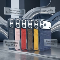 Étui portefeuille en cuir PU vintage de qualité supérieure pour iPhone 15-18 Pro Max, avec protection antichoc à 360 degrés