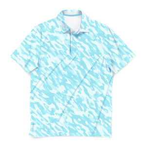 Polo de golf personnalisé à col en O pour hommes, manches courtes à séchage rapide de haute qualité avec impression numérique - Product Image 4