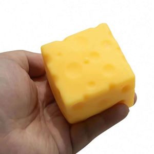 Cheese Squishy 10cm Cube <b>Block</b> Squishy Fidget Toys for Adults & Teens Stuffers Sensory Squeeze Toys for Stress Relief - Product Image 6