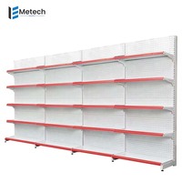 Étagère métallique multifonctionnelle double face Solutions d'affichage pour supermarché Magasin intelligent Merchandising Modèle MTK-G02 Jiangsu
