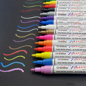 DecoArt 12PCS PM-521 Tableau Blanc Peinture Marqueur Stylo Valve-<span class=keywords><strong>Action</strong></span> Aluminium Baril avec <span class=keywords><strong>Encre</strong></span> Permanente - Product Image 3