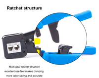 Kit d'outils de réparation réseau professionnel en acier et PVC, outil de poinçonnage à impact RJ45, outils de sertissage de réseau, outils de coupe, OEM/ODM pris en charge