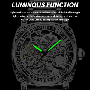 <span class=keywords><strong>Montre</strong></span> mécanique de luxe <span class=keywords><strong>gravée</strong></span> BINBOND pour homme, style business, lumineuse, résistante à l'eau 30M, <span class=keywords><strong>montre</strong></span>-bracelet précise - Product Image 5