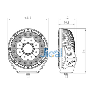 ไฟสปอตไลท์สำหรับรถจักรยานยนต์6นิ้ว7นิ้ว9นิ้ว<span class=keywords><strong>12V</strong></span> 24V ไฟ LED แบบออฟโรด4x4 - Product Image 3