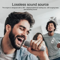 Altavoz de Karaoke Inalámbrico al por Mayor de Fábrica, Altavoz BT con Micrófono Dual, Logotipo Personalizado OEM, Sistema de Audio Portátil para Fiestas