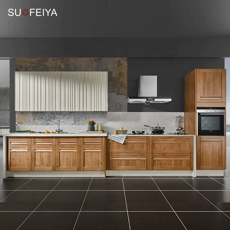 SUOFEIYA fabbrica OEM ODM armadi da cucina MDF produttore stati uniti in vendita mobili da cucina