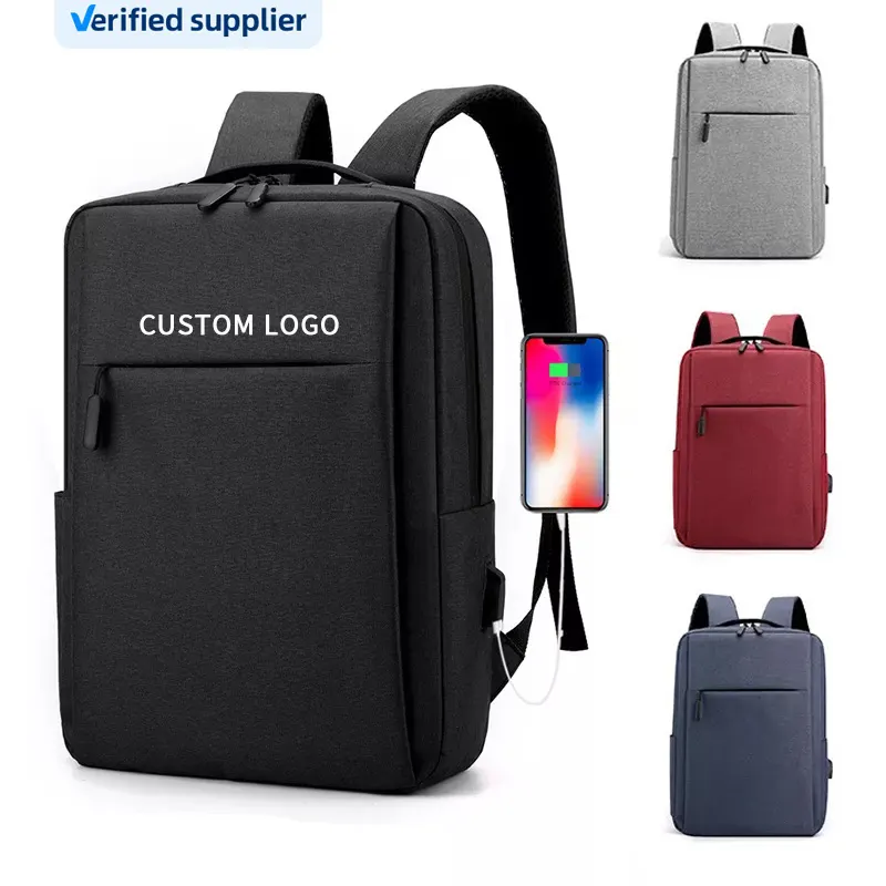 LB015 Komputer Ransel Laptop 17 Inci Pria, Ransel Bisnis Cerdas dengan Port Pengisi Daya USB, Tas Komputer Anti Maling, Ransel Laptop Kustom