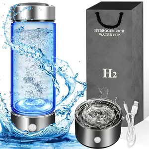 TOP SELLING Hydrogen Water Bottle With Canula High Quality 420ml Spe Pem 5000 Ppb 6000 Portable Hydrogen Water Generator Bottle