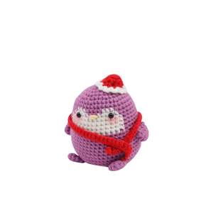 Kit de <span class=keywords><strong>ganchillo</strong></span> DIY con forma de pingüino personalizado pequeño de Color púrpura con tutoriales <span class=keywords><strong>paso</strong></span> <span class=keywords><strong>a</strong></span> <span class=keywords><strong>paso</strong></span> Video Guidline DIY hilo de felpa - Product Image 6