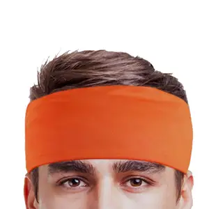 Wholesale gym accessories fitness yoga Sports Elastic Headband logo Printed fashion Men Hairband